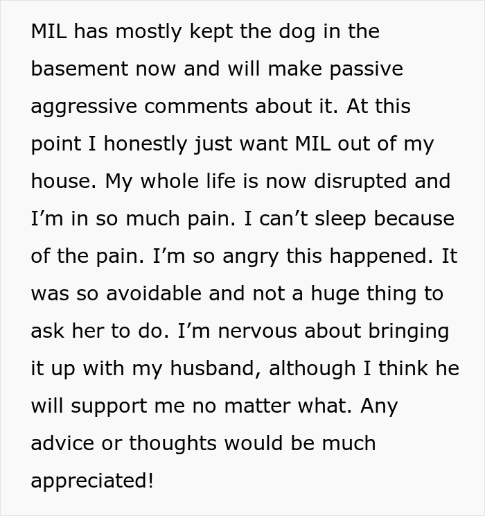 &ldquo;This Was All Her Fault&rdquo;: Woman Ends Up Badly Injured After MIL Ignores Her One And Only Rule