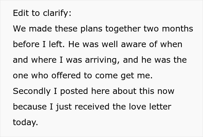 Guy Writes Love Letter To GF 7 Months After She Dumped Him For Forgetting Her At Airport Guy Writes Love Letter To GF 7 Months After She Dumped Him For Forgetting Her At Airport