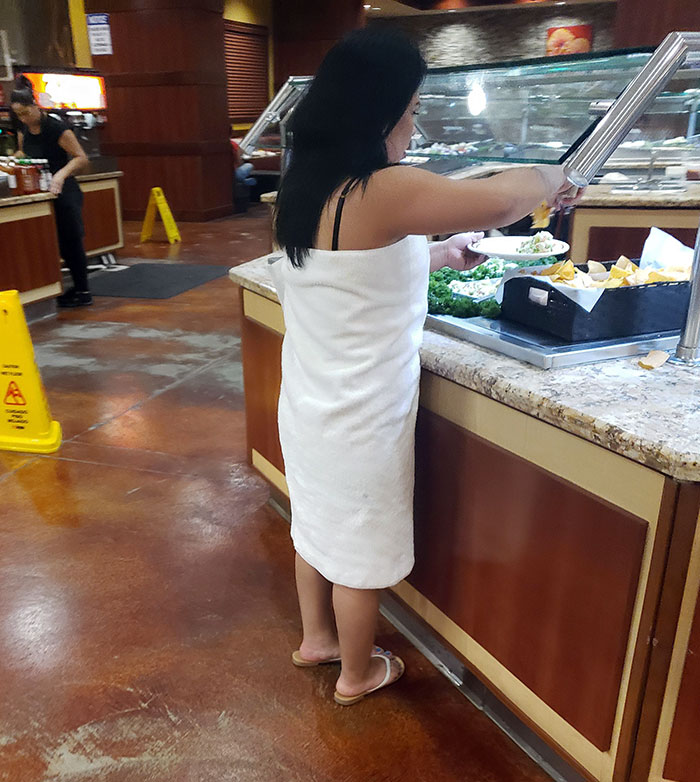 Wearing A Towel To The Buffet And You're Not On A Cruise
