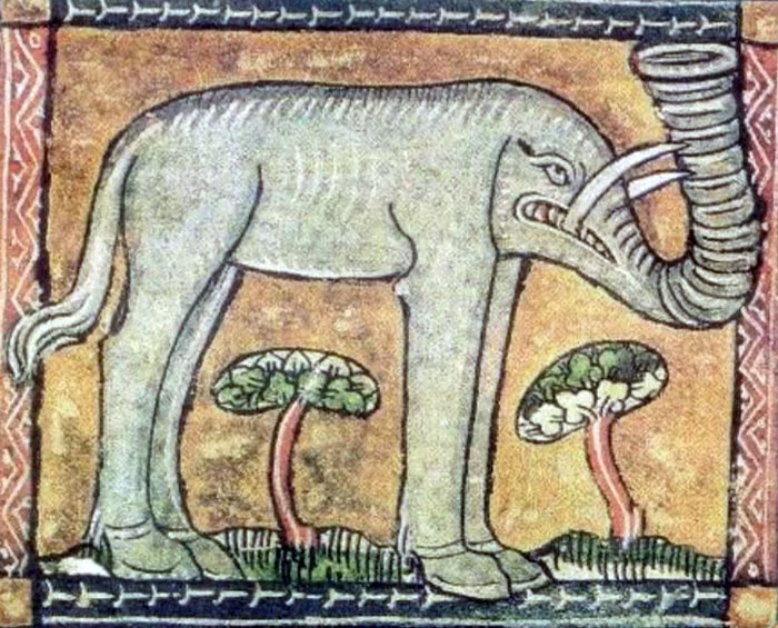 This Elephant With A Tornado Trunk By Jacob Van Maerlant