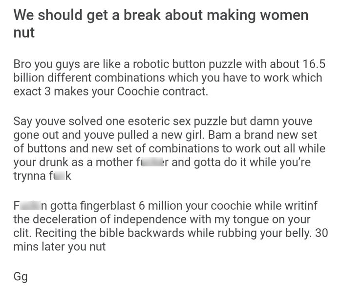 Pleasing Women Is An Esoteric Puzzle