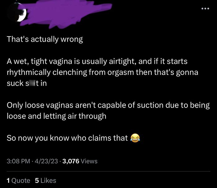 Airtight Vagina?