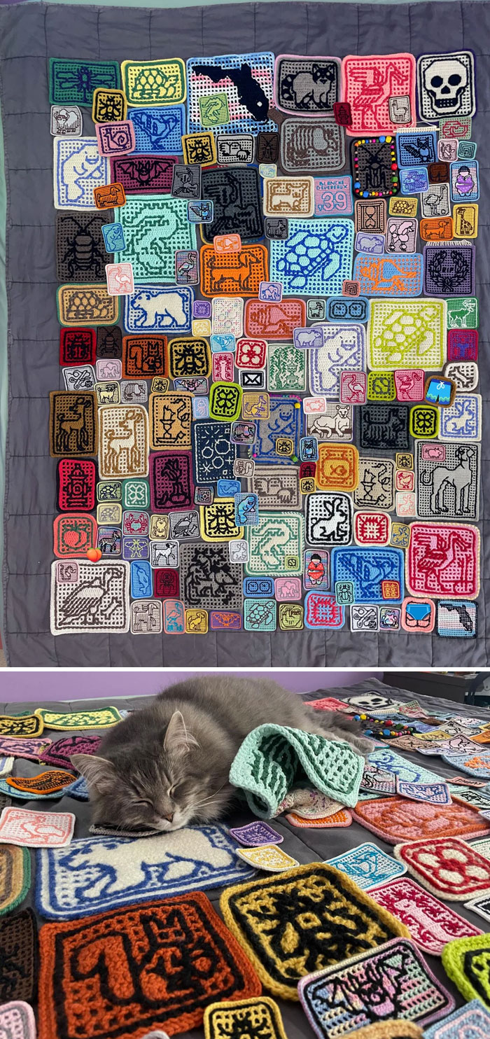 I Taught Myself To Make These Fussy Little Patches A Year And A Half Ago, To Cheer Myself Up While Caring For Sick Cats