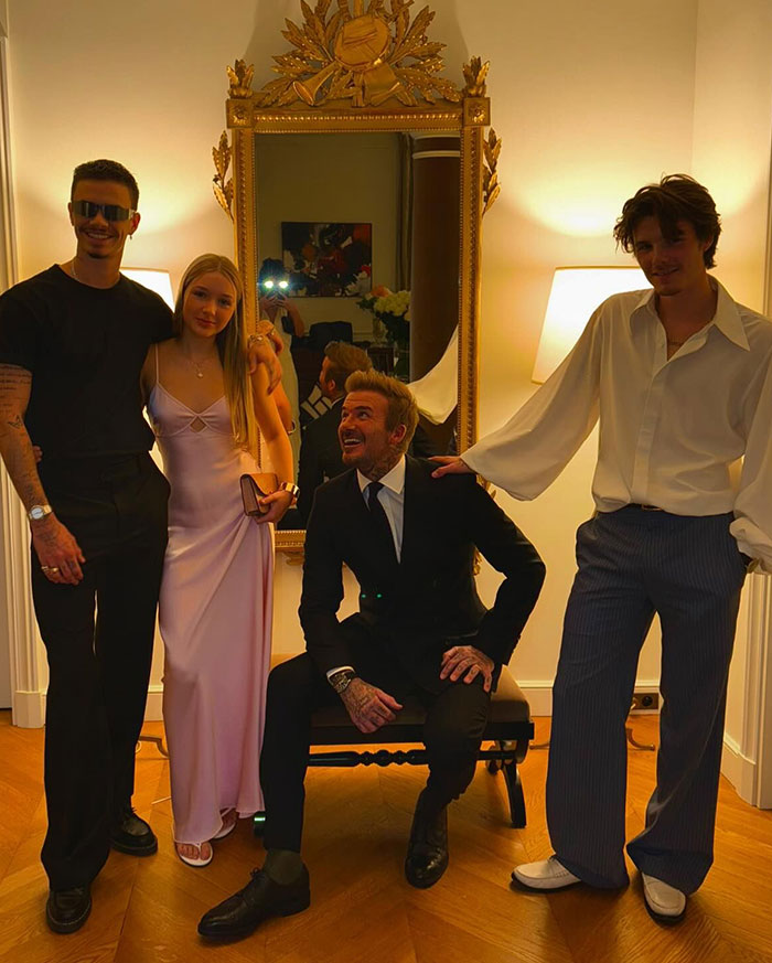 Harper Beckham, 13, Sparks Controversy With &ldquo;Inappropriate&rdquo; Pink Satin Gown At Mom&rsquo;s Fashion Show