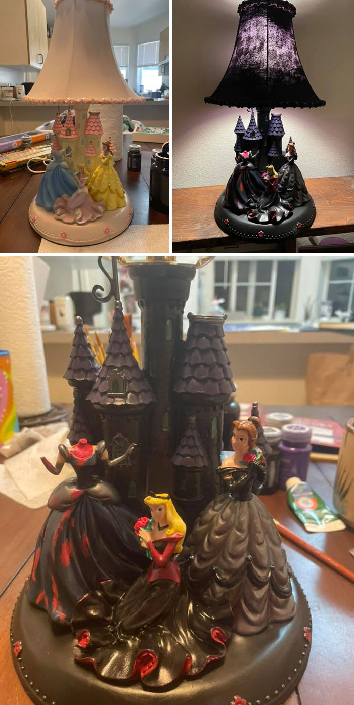 Goodwill Cashier: “You Know Cinderella Is Missing Her Head, Right?” Me: “Yep! And A Hand!” *happily Pays $1.99 And Goes Home To Complete Macabre Art Project*