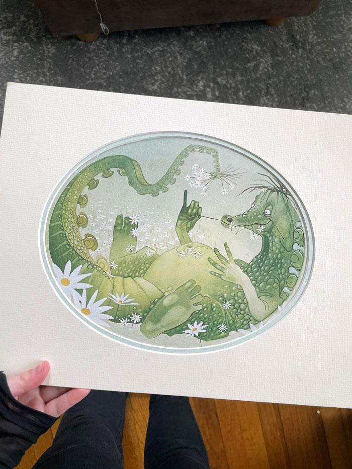 Brought This Matted Print Home From A Fundraising Garage Sale And My Husband Thinks It’s The Greatest Thing Ever