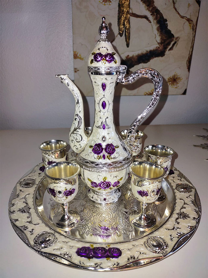 My First Wonderful Find Of The Year. Found This Little Beautiful Turkish Set For $5 At A Garage Sale