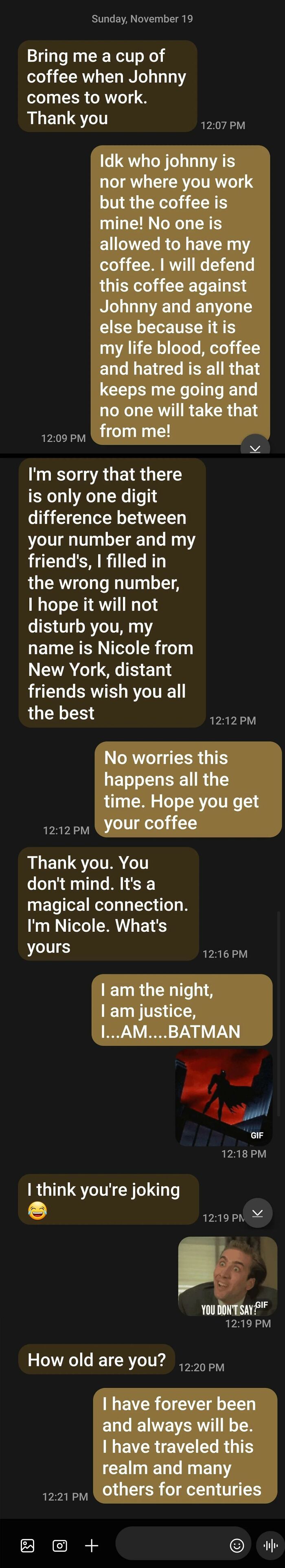 It Is Your Duty To Mess With Wrong Number Texts