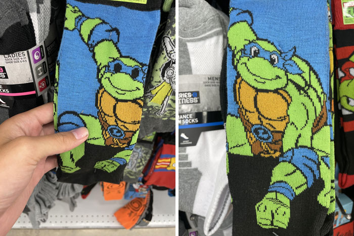 Saw This Singular Pair Of Socks At 5 Below, The Rest Were Normal, And I Got Some Good Chuckles Out Of It