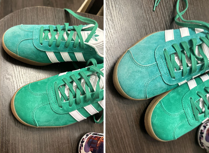 My Brand New Adidas Shoes Fresh From The Store Are Essentially Different Colors