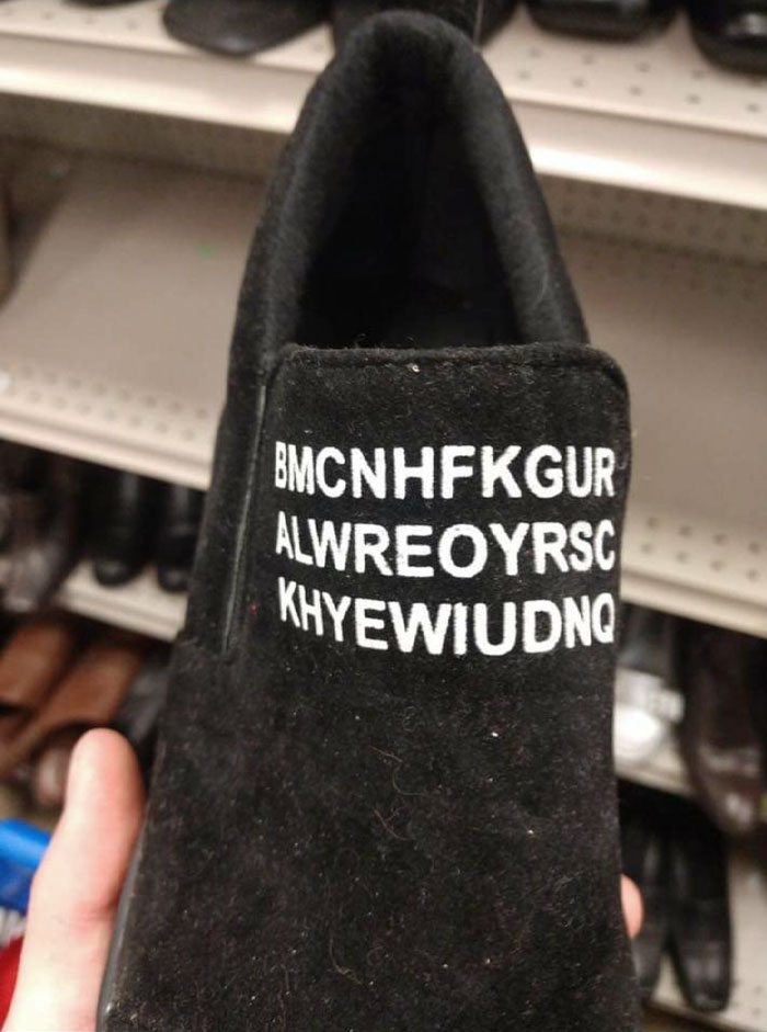 What Do You Mean, What Do My Slippers Say?