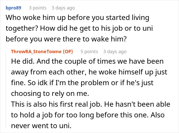 Woman Refuses To Wake BF Up In The Morning, He Almost Loses His Job Over It