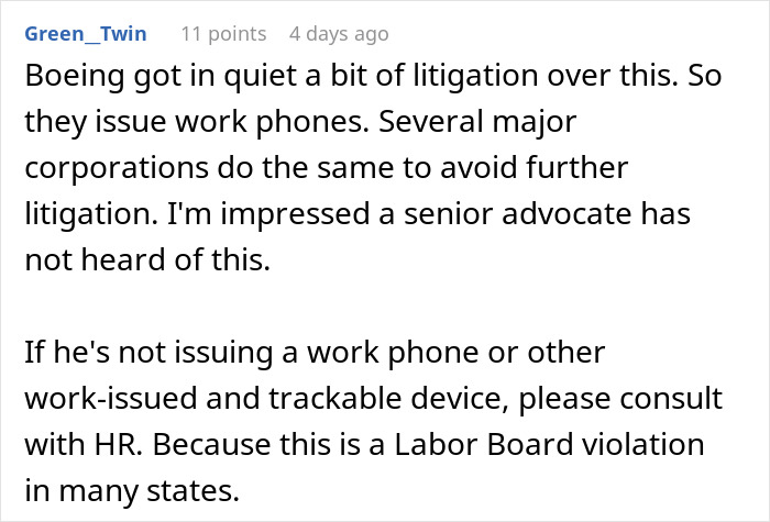 "I Find This So So So Wrong": Employee Refuses To Use Life360, Boss Loses It "I Find This So So So Wrong": Employee Refuses To Use Life360, Boss Loses It