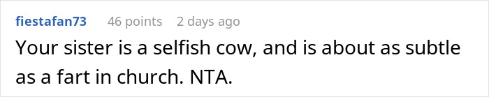 Guy Shocked At Sisters Audacity After His Wife Dies: "She Is A Selfish Cow"