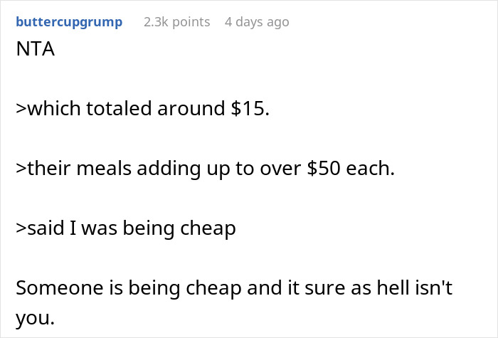 Woman Faces Backlash For Refusing To Pay For Expensive Meals She Didn&rsquo;t Order