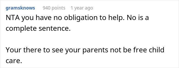 Childfree Woman Gets Called Out For Not Babysitting At Family Events, Gives Them A Reality Check Childfree Woman Gets Called Out For Not Babysitting At Family Events, Gives Them A Reality Check