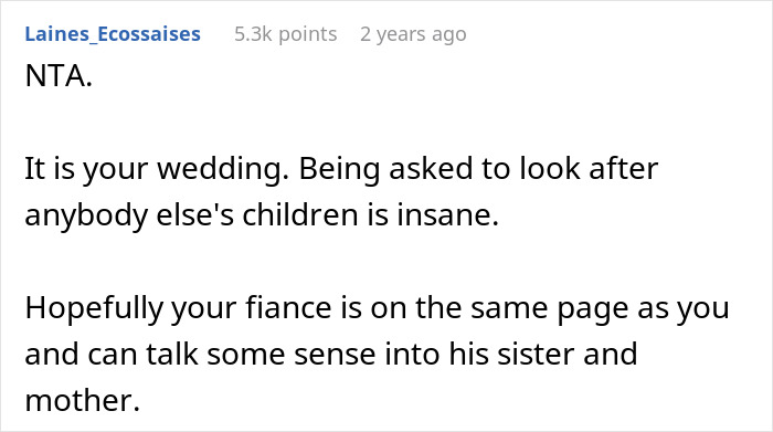 SIL Asks Bride To Babysit During Her Wedding, Is Shocked She&rsquo;s Told Absolutely No