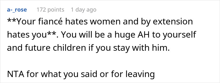 Man Proudly Berates Women To His Fianc&eacute;e, Is Shocked To Hear She&rsquo;s No Longer In Love With Him