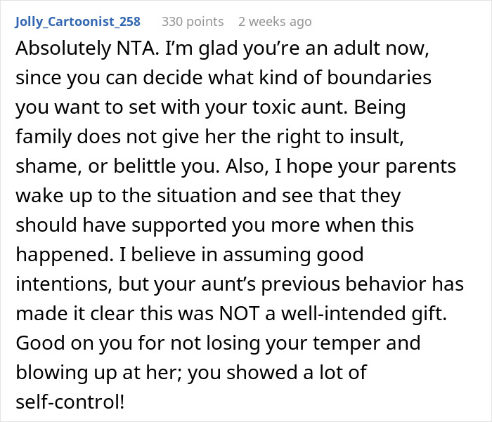 &ldquo;It Was Very Embarrassing&rdquo;: Teen Refuses Aunt&rsquo;s Fat-Shaming Birthday Gift, Upsets Parents