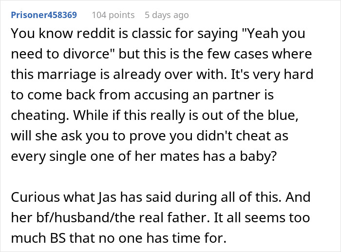 “I'm Betraying My Integrity”: Man Refuses To Take A Paternity Test For His Wife’s Friend’s Baby “I'm Betraying My Integrity”: Man Refuses To Take A Paternity Test For His Wife’s Friend’s Baby