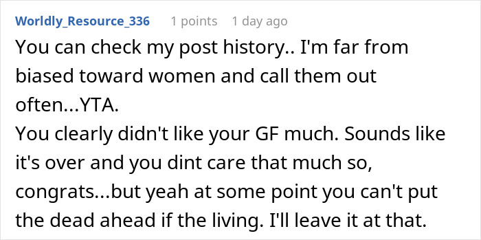 Man&rsquo;s Grief Ritual Ends In A Cold Breakup After GF Is Forced To Have Lunch Date With Mom Alone