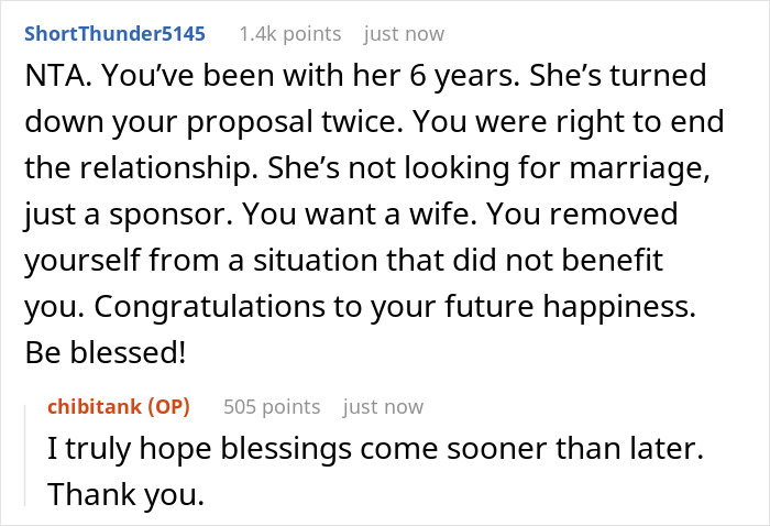 39YO Woman Keeps Saying No To BF&rsquo;s Marriage Proposals, He Decides There Won&rsquo;t Be A Third Time