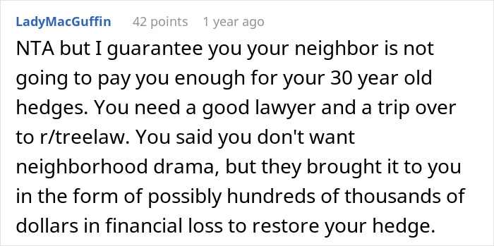 Neighbor Deals With Teen Who Uses Their Driveway, Now He Has To Pay Up For Hedge He Ruined