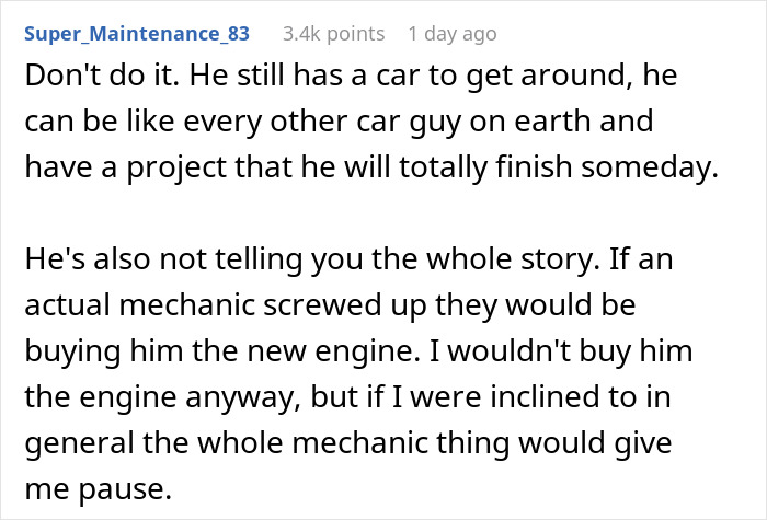 Rich BF With Doctor Parents Asks Barista GF For $16K From Her Hard-Earned Savings To Fix His Car