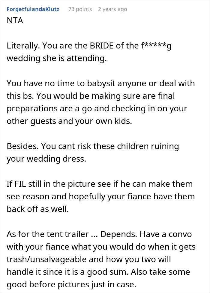 SIL Asks Bride To Babysit During Her Wedding, Is Shocked She&rsquo;s Told Absolutely No
