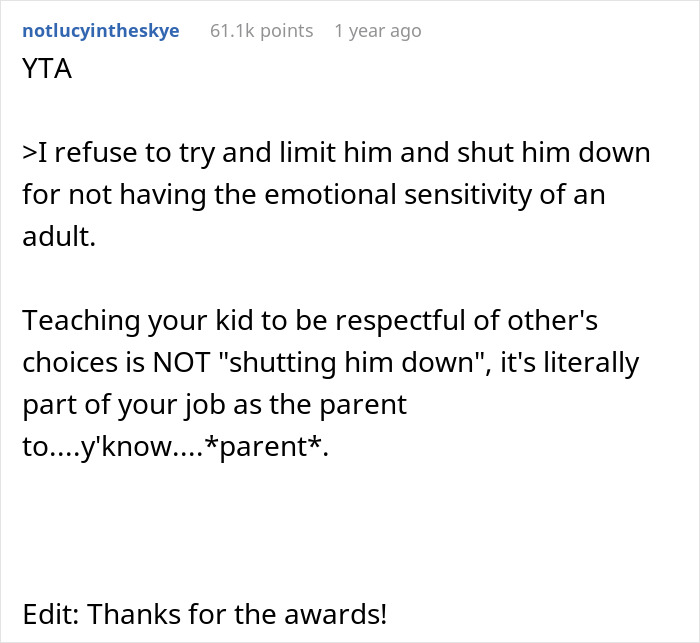 Mother Thinks Her Son Bullying Classmate About Her "Weird" Lunch Is Normal, Gets A Reality Check