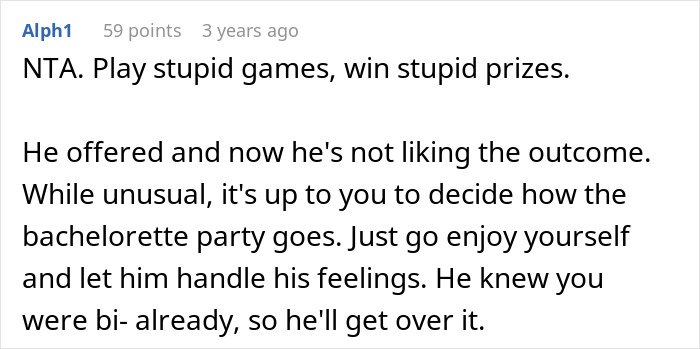 “Wouldn’t Explain How”: Man Upset His Fiancée Wants A Female Stripper At Her Bachelorette “Wouldn’t Explain How”: Man Upset His Fiancée Wants A Female Stripper At Her Bachelorette