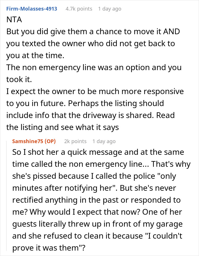 Person Has Enough Of Rude Airbnb Guests In Neighborhood, Calls Police After They Block Driveway Person Has Enough Of Rude Airbnb Guests In Neighborhood, Calls Police After They Block Driveway