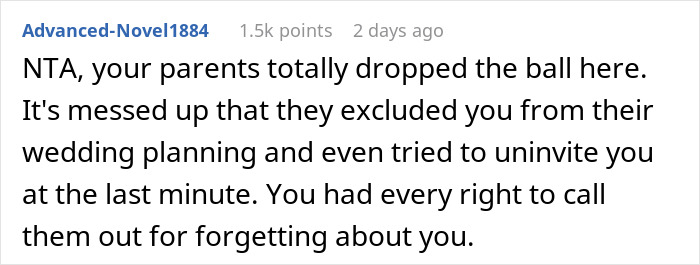 Parents Forget To Make Space For Their Youngest Daughter In Their Wedding, Get Publicly Shamed Parents Forget To Make Space For Their Youngest Daughter In Their Wedding, Get Publicly Shamed