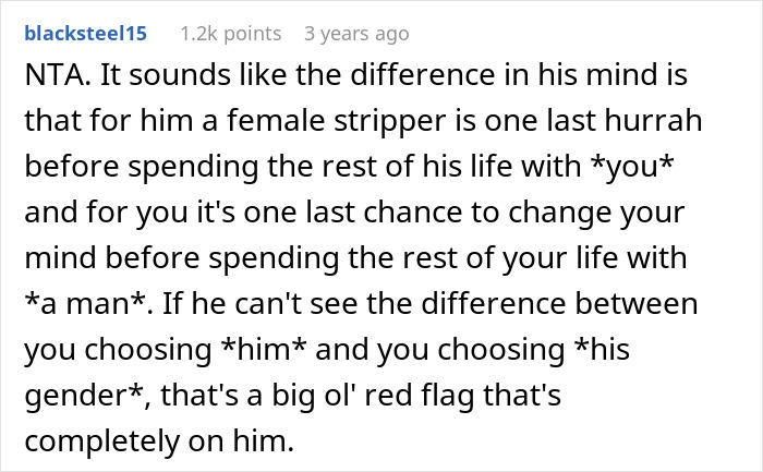 “Wouldn’t Explain How”: Man Upset His Fiancée Wants A Female Stripper At Her Bachelorette “Wouldn’t Explain How”: Man Upset His Fiancée Wants A Female Stripper At Her Bachelorette