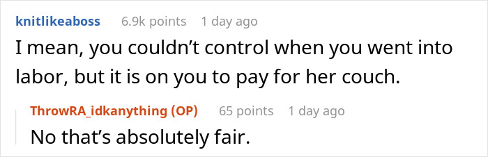 Woman Upset After Being Asked To Leave As Pregnant Friend Delivers Baby On Her Sofa