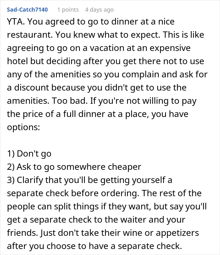 Woman Faces Backlash For Refusing To Pay For Expensive Meals She Didn&rsquo;t Order