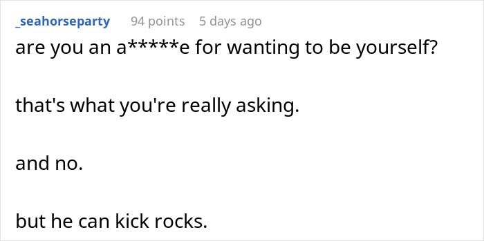 Comment screenshot discussing feelings about covering a sleeve tattoo.