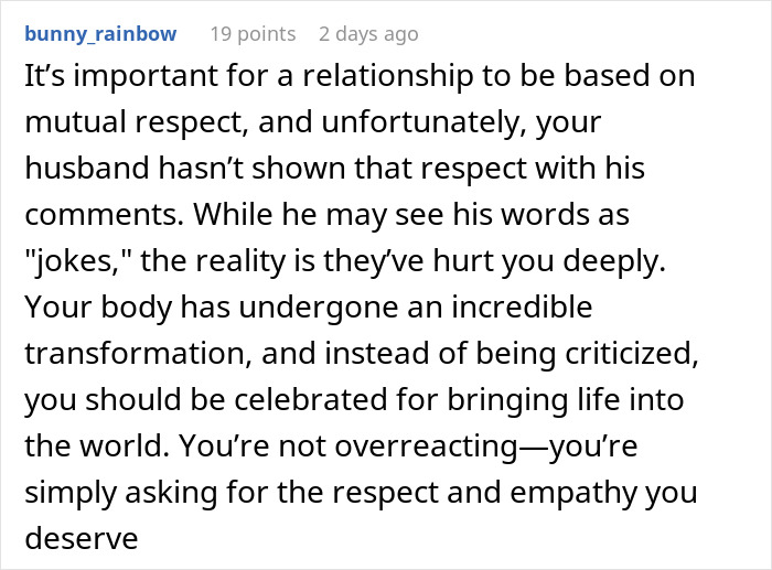 Man Resents Wife For Not Doing The &ldquo;Husband Stitch&rdquo; And Makes Fun Of Her Body In Front Of Family