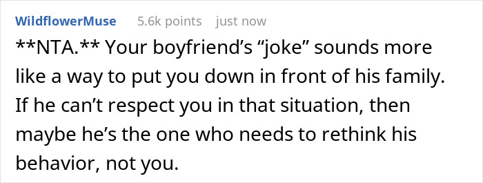 BF Keeps Mocking GF&rsquo;s Cooking In Front Of His Family, Gets Mad When She Jokes On Him In Response