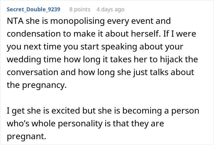 Pregnant Sister Plans Her Gender Reveal On Woman&rsquo;s Wedding Weekend, Gets Uninvited