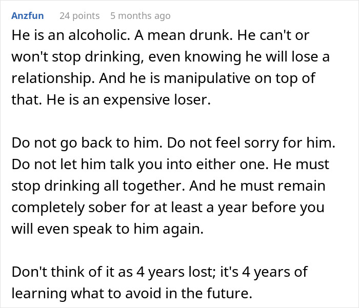 Woman Ends 4-Year Relationship Over BF&rsquo;s Drunken Outbursts, Guy Says She&rsquo;s Overreacting