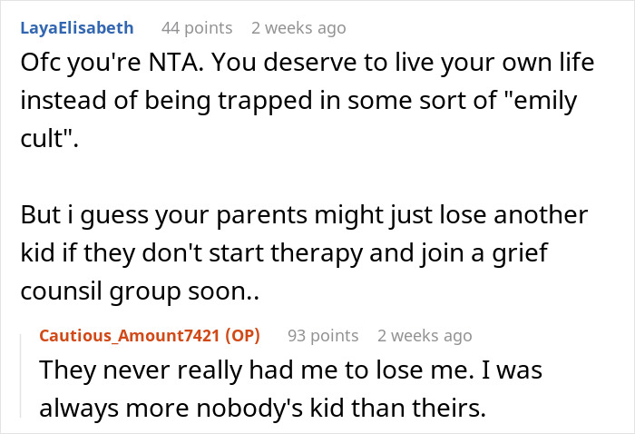 Parents Want 18YO To Forever Grieve Sister He Never Knew, Enraged He Won't Take Her Pic To Dorm Parents Want 18YO To Forever Grieve Sister He Never Knew, Enraged He Won't Take Her Pic To Dorm