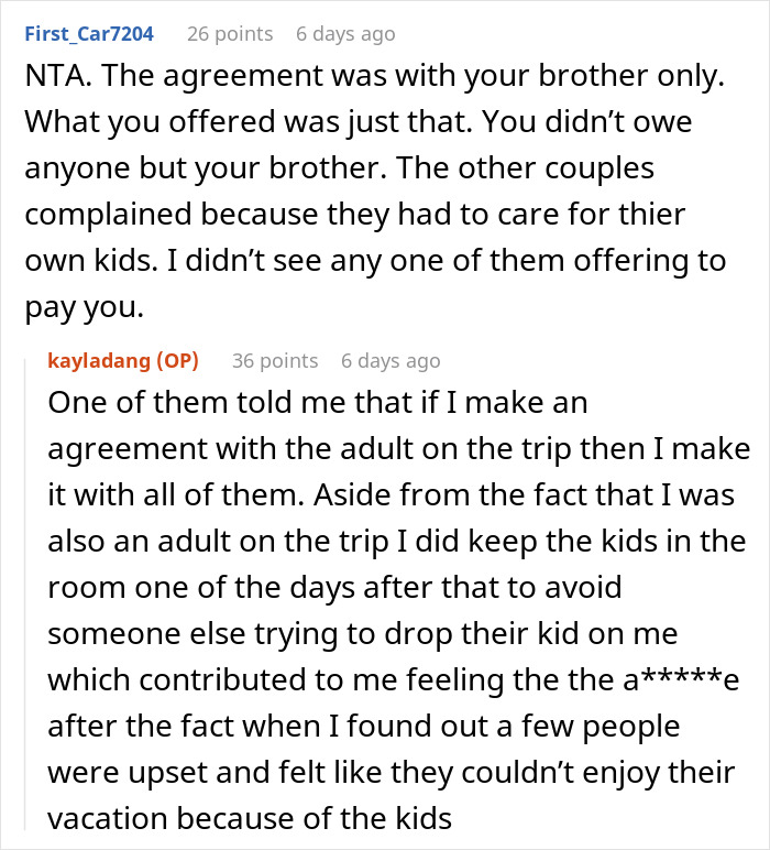 Delusional Parents Think Woman Is Their Free Babysitter On Vacation, She Crushes Their Entitlement Delusional Parents Think Woman Is Their Free Babysitter On Vacation, She Crushes Their Entitlement