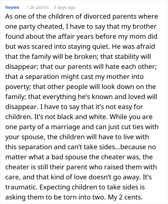 Biological Kids Furious After Dad Leaves Everything To Stepson For Concealing Mom's Affair Biological Kids Furious After Dad Leaves Everything To Stepson For Concealing Mom's Affair