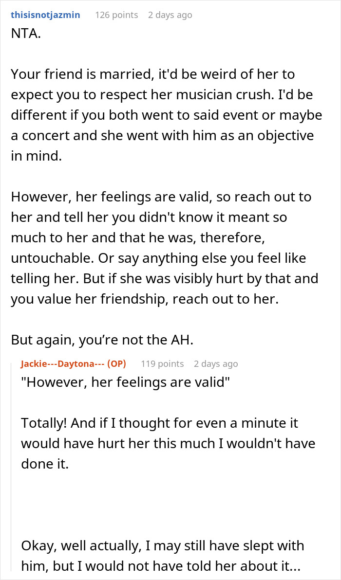 Woman Sleeps With Friend’s Celebrity “Hall Pass,” Faces Unexpected Backlash Woman Sleeps With Friend’s Celebrity “Hall Pass,” Faces Unexpected Backlash