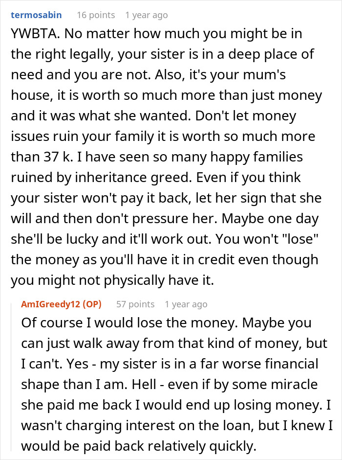 Woman Causes Family Drama By Refusing To Forgive Late Mom&rsquo;s Debt And Demanding That Sister Pay It