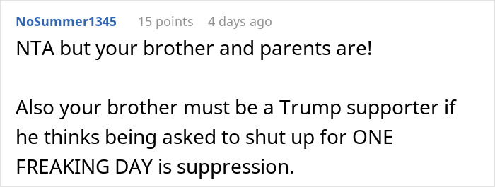 Man Ruins Sister&rsquo;s Bridal Shower, Gets Upset She Won&rsquo;t Let Him Ruin Her Wedding Too