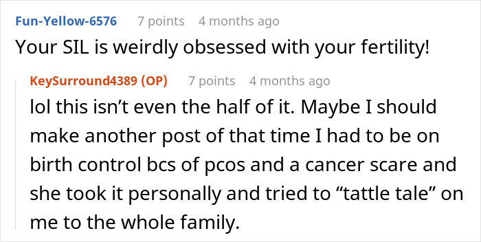 “Why Are You So Obsessed With My Uterus”: Lady Claps Back As SIL Wants To Know About Pregnancy “Why Are You So Obsessed With My Uterus”: Lady Claps Back As SIL Wants To Know About Pregnancy