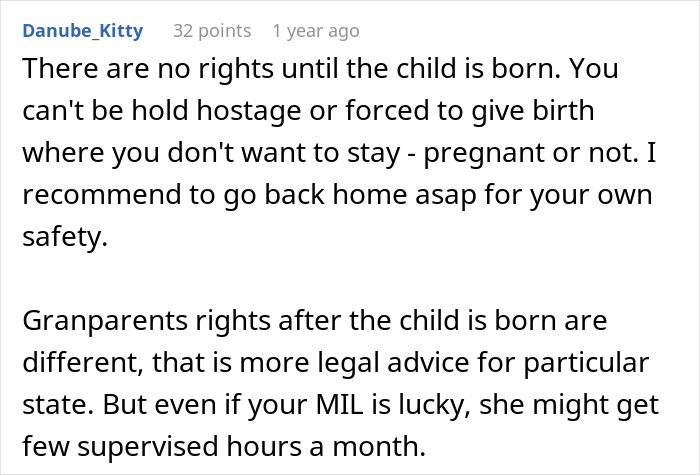 MIL Threatens Legal Action To Stop Pregnant DIL From Moving With Baby