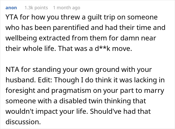 In-Laws Furious After Woman Refuses To Take In Husband's Autistic Twin In-Laws Furious After Woman Refuses To Take In Husband's Autistic Twin